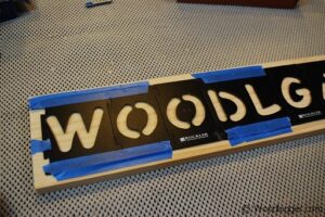 wood sign making template jig, 1 1/2 & 2 1/2 letter guides, Wood