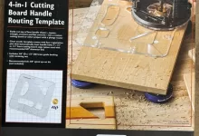 Rockler Cutting Board Handle Routing Template